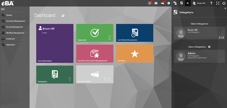 eBA Workflow & Document Management